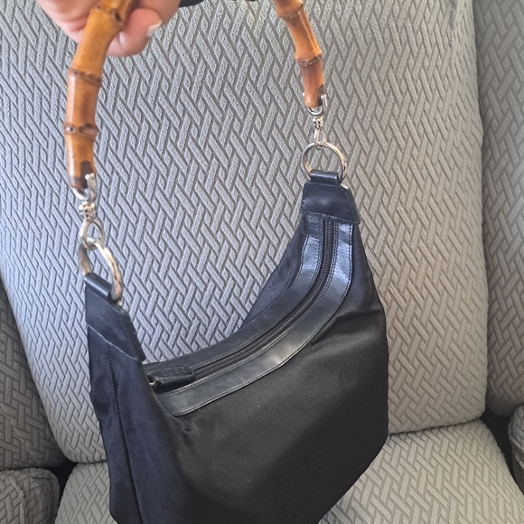 Gucci bamboo black nylon Authentic - Picture 4 of 12